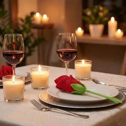 Porte-serviettes fleur en ABS, la solution pliage rapide pour banquet - 5