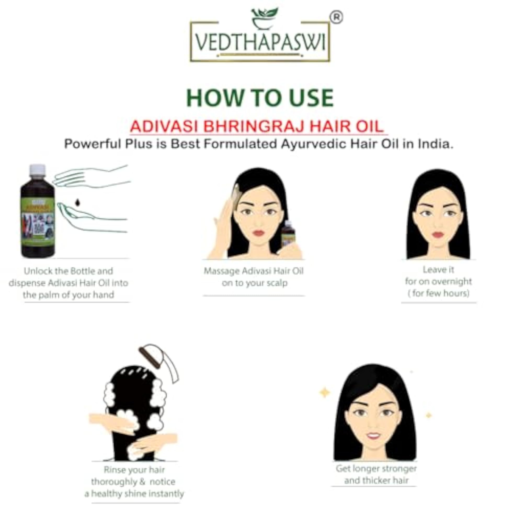 Aivasi Bhringraj Herbal Hair Oil, Traditional Method