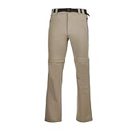 CMP Pantaloni Zip off Elasticizzati da Uomo, Corda