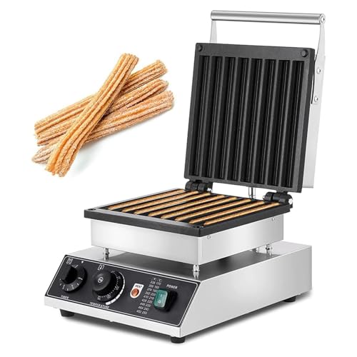 Image of Electric Churro Maker Machine 8pcs Commercial Spanish Churros Maker,1750W Nonstick Waffle Stick Maker 50~300℃ Adjustable Temperature,Latin Fruit Donut Machine Oil-free Churros in just minutes