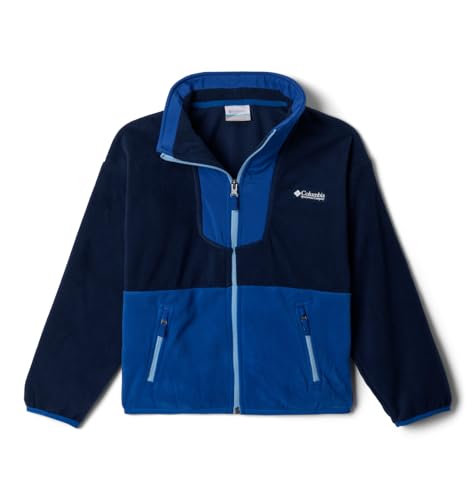 Contenuto: 1x Columbia Sequoia Grove, Giacca in Pile con Cerniera Intera, Unisex per Ragazzi, Colore: Blu (Collegiate Navy, Mountain Blue), Taglia: S, Art. 2087631