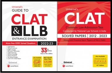 Guide to CLAT &amp; LL.B. Entrance Examination and CLAT Solved Paper (Combo Offer) 2023 EDITION Lexis Nexis