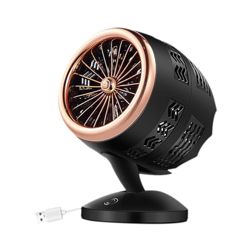 Image of 4000mAh High Speed ๐๐๐๐ก๐๐ซ๐ ๐๐๐๐ฅ๐ Table Fan for Home, ๐๐ฌ๐๐ข๐ฅ๐ฅ๐๐ญ๐ข๐ง๐ ๐๐๐ง with ๐๐๐ ๐๐ข๐ ๐ก๐ญ | ๐๐๐ ๐๐๐ซ๐ฌ๐จ๐ง๐๐ฅ Fan, ๐ ๐๐ฉ๐๐๐ (T - Black)