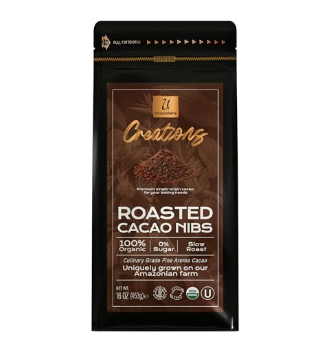 U Chocolate Creations | Organic Cacao Nibs (16 oz) | Fresh from o...