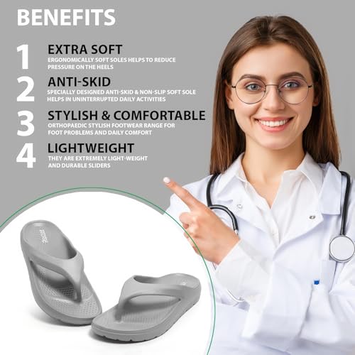 Image of DOCTOR HEALTH SUPER SOFT Mahndi Floats women soft slippers with mild acupressure | Comfortable, stylish, and bright colorful flip flops | Lab tested Cushion and Bounce | Cushioned Footwear