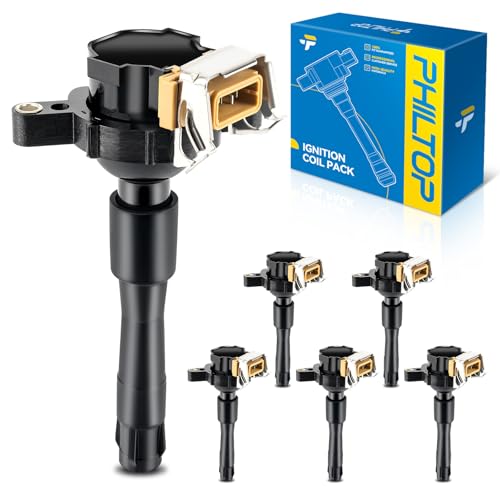 Image of PHILTOP UF300 Ignition Coil Pack Compatible with 1997-2002 Z3 L6, 2001-2002 325i 330Ci 325Ci 330i 530i 325xi 330xi, 1996-2000 328i, 1997-2000 528i, 1998-2000 323i 740iL 740i
