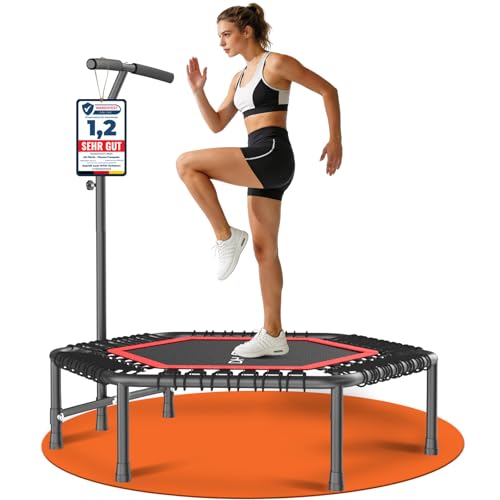 DH FitLife Fitness Trampolin in Studioqualität | Ø114cm 45 Zoll...