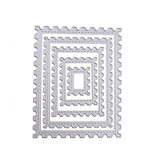 Metal Cutting Dies Shape Embossing Stencil for Scrapbooking, Card Making, Invitation Card, Birthday Card, DIY Craft (Lace Rectangle) - Thumbnail 4
