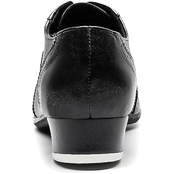 Мужская обувь для танцев чечетки на низком каблуке Brogue на шнуровке дышащая обувь