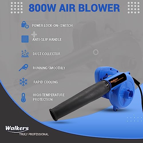 Image of Walkers WKCB222M1 800W-18000RPM Electric Air Blower and Suction Dust Cleaner for AC /Computer /Home with Carbon Brushes Forward Curved Air Blower (Corded Vacuum)