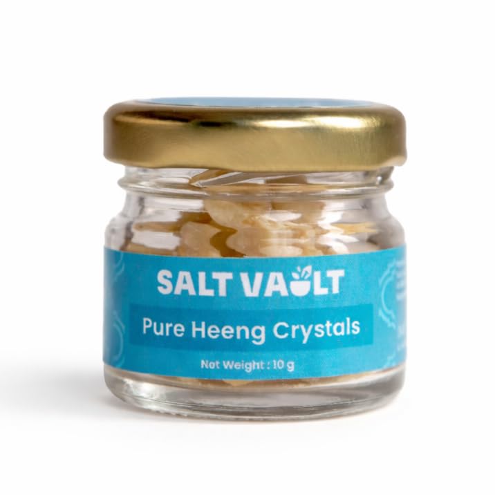 Image of Salt Vault Premium Heeng (Asafoetida) Crystals (10g) | Pure, Strong & Additive-Free 'Uzbeki' Nukra | Gluten-Free, No Wheat or Fillers | Handpicked Natural Hing for Tadkas, Dal, Sabzi & Indian Cooking