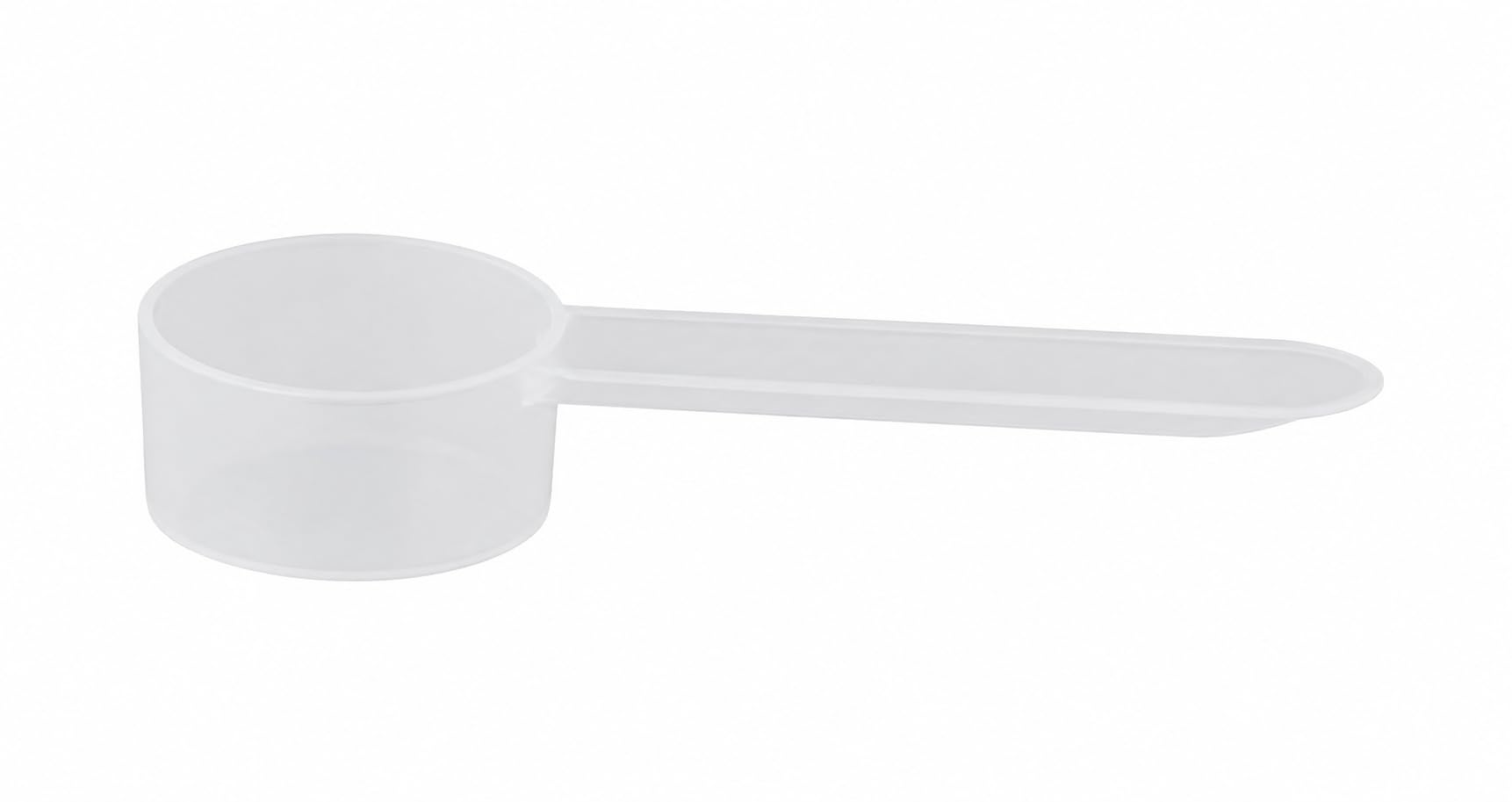 1/4 Teaspoon (1.25 mL) Short Handle Plastic Measuring Spoon for Coffee, Protein Powder, Pet Food, Spices, Grains, Dry Goods – Food-Grade BPA-Free (Pack of 25)