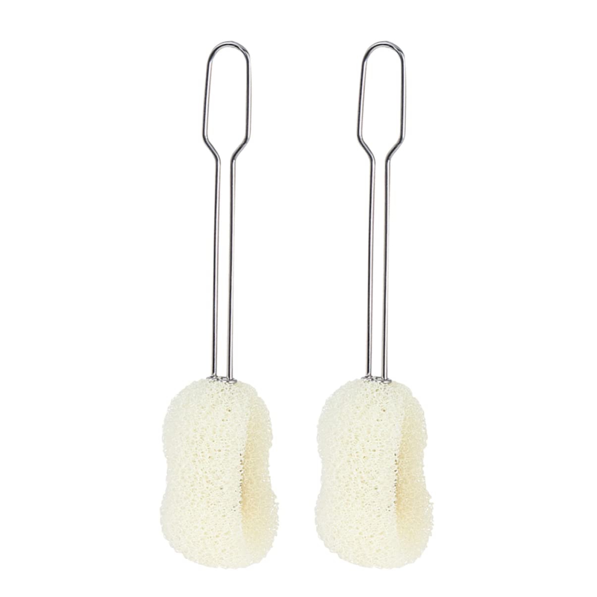 UTHCLO 2pcs Cleaning Brush Bottle Cup Brush Cleaner Bottle Washer Handle Bottle Brush Water Bottle Brush Water Bottles Cup Cleaner Cup Brush Scrubber Long Cup Brush Sponge Yellow