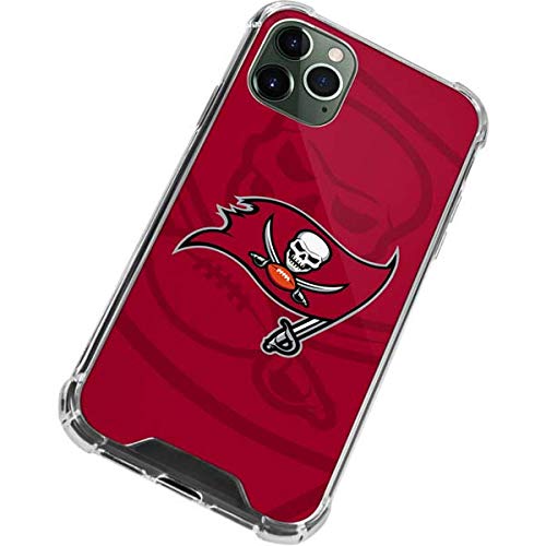 Skinit Clear Phone Case Compatible with iPhone 12 Pro Max - Officially Licensed NFL Tampa Bay Buccaneers Double Vision Design