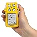 BW Technologies QT-XWHM-R-Y-NA GasAlertQuattro 4-Gas Detector with Rechargeable Battery, Combustible, O2, H2S and CO, Yellow