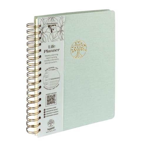 Life Planner Clairefontaine Arbre de Vie 19x25 agenda spirale 192 pages 90g