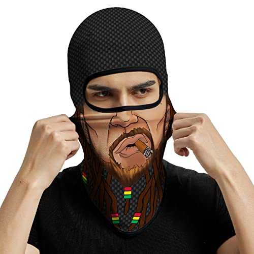 Image of Red Plume 3PCS Balaclava Full Face Mask Ski Mask UV Protection Cover Motorcycle Full Face Mask for Men Women Outdoor Sports