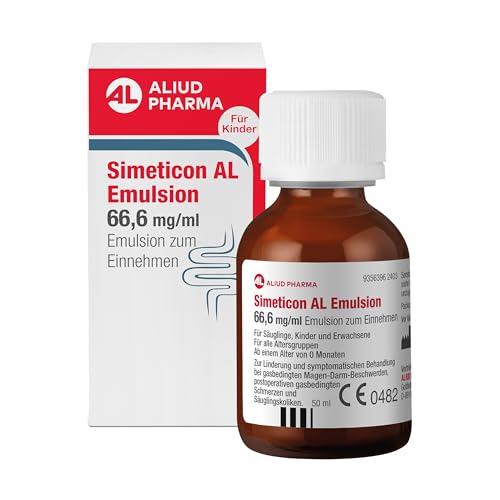 Simeticon AL Emulsion zur Linderung von gasbedingten Beschwerden und Dreimonatskoliken 50 ml Lösung