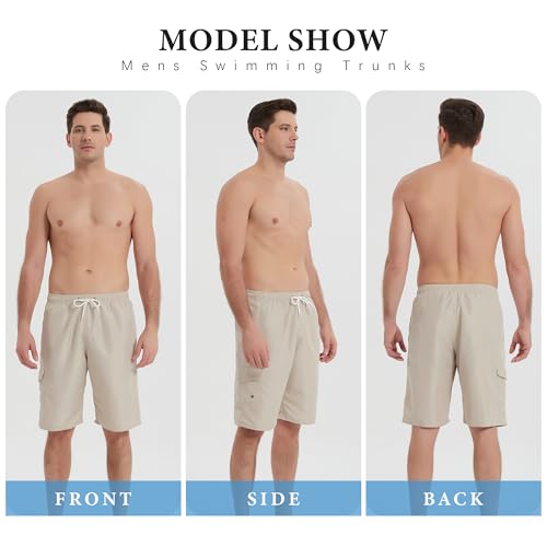 Image of Mens Swimming Trunks Swim Trunks Quick Dry Swim Shorts with Mesh Lining Funny Swimwear Bathing Suits