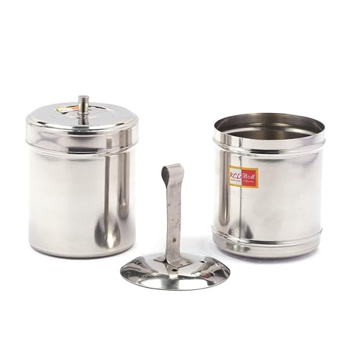 Image of KCL Stainless Steel Filter Coffee Maker | South Indian Style Kaapi Drip Decoction Maker | Traditional Brewing Process for Authentic Coffee Experience | 900ML