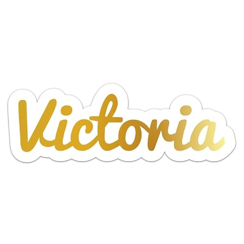 Generic Victoria Name Sticker - Vinyl Waterproof Decal for Car, Laptop, Wall, Window, Book Case, Water Bottle, Bumper Sticker Size - 5'' Longer Side