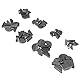 VOANZO 80 Stück 8 Größen Box Woodruff Key Set Moon Gear Shaft Drive Moon Gear Shaft Drive for Mechanische Industrie