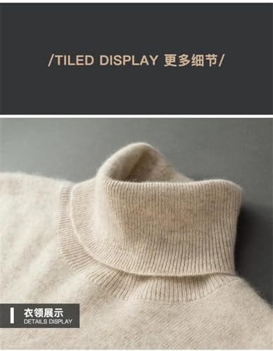 Men Slim Fit Long Sleeve Sweater Men's High Collar Knitted Pullover Soft Warm Business Sweater2