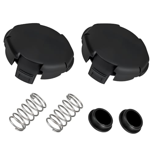 Speed Feed 400 Trimmer Head Cap and Spring Kit for Echo, Trimmer Replacement Spool Cap Covers Compatible with Echo SRM-225, SRM-230, PAS-225 Trimmer Heads, Echo Weed Eater Parts X472000070, 2 Pack