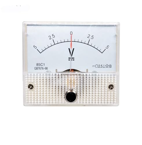 Voltmètre DC bidirectionnel 15V à aiguille centrale pour contrôler la polarité positive négative