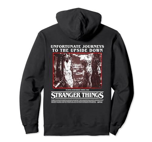 Ropa urbana clásica de ciencia ficción de terror al revés de Stranger Things Sudadera con Capucha