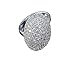 Viyuroyk 925 Sterling Silver Shiny Round Full Drill Cubic Zirconia Rings Diamond Rings for Women Jewelry Findings Earring Backs Findings (US Code 6)