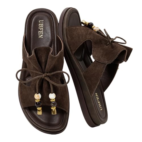 Image of UBFEN Womens Slides Comfortable Slip On Sandals