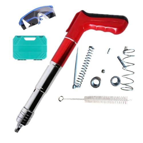 Clavadora portátil de aire – Acero al carbono, 0,75 pulgadas, clavadora de pluma, ligera, duradera, herramienta de fijación precisa para carpintería, muebles, modelo, bricolaje, bricolaje