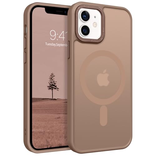 GaoBao für iPhone 12 Mini Hülle, Handyhülle iPhone 12 Mini [Kompatibel mit MagSafe] Durchscheinende Matte Magnetische St...