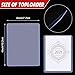 Outus 60 Count Card Sleeves Hard Plastic Top Loading 3