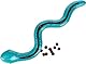 Flamingo Sneaky Snake – Snackspielzeug für Hunde – Türkis – 42 × 10,5 × 5 cm – Aus TPR mit Squeaker – Befüllbar für interaktives Spiel