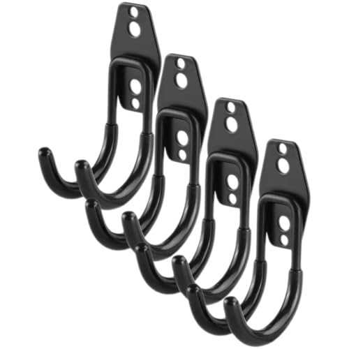 Operitacx 4pcs Bike Hooks for Garage, Heavy Duty Wall Mounted Garage Hooks for Ladders Bicycles Home & Workshop