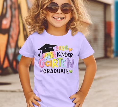 Image of Kindergarten Graduation Shirt for Girl: Last Day of School Shirt Kids 2026 Preschool Graduation Gift Tee Top