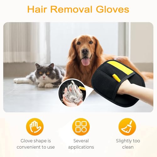 Image of 2025 New Upgrade Pet Hair Removal Glove for Cats & Dogs, Efficient Grooming Gloves for Pet Hair, Cat Grooming Gloves for Hair Removal, Reusable Pet Hair Remover Glove