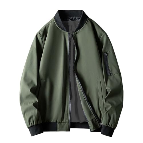 Generisch Lightweight Men's Bomber Jacket, Plus Size