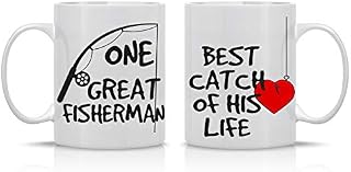 One Great Fisherman, Best Catch Of His Life Couples Mug - Funny Couple