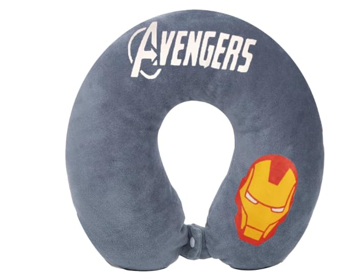 Image of Ultra Soft Superhero Pattern Neck Pillow Sleeping Traveling