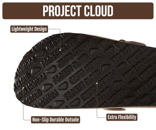 Image of 100% Genuine Leather Slip-on Footbed Clogs for Women - Fall Shoes for Women