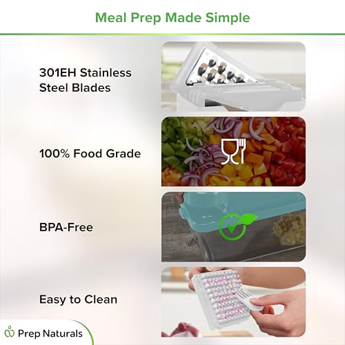 Save 33% on PrepNaturals 12-in-1 Vegetable Chopper & Mandoline Slicer - Image 7