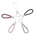 YMWALK 5Pcs Llavero de Cuero Trenzado de PU, Tejido de Cuero sintético Llavero Llavero de Coche Hecho a Mano Correa Cordón Llavero Unisex Llaveros de aleación de Metal