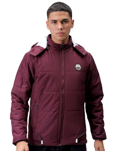 Veste d'hiver pour homme bordeaux idéale pour vos sorties urbaines