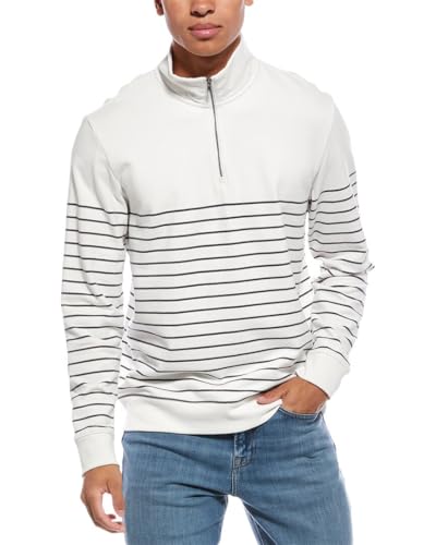 Vince Sueded 1/4-Zip Mock Neck Sweater