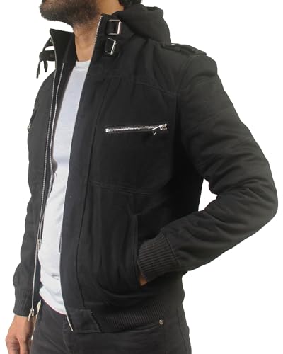 Black Denim Jean Jacket lightweight Concert & Work for Mens Fashion, Western, and Winter Trucker Styles in One Jacket4