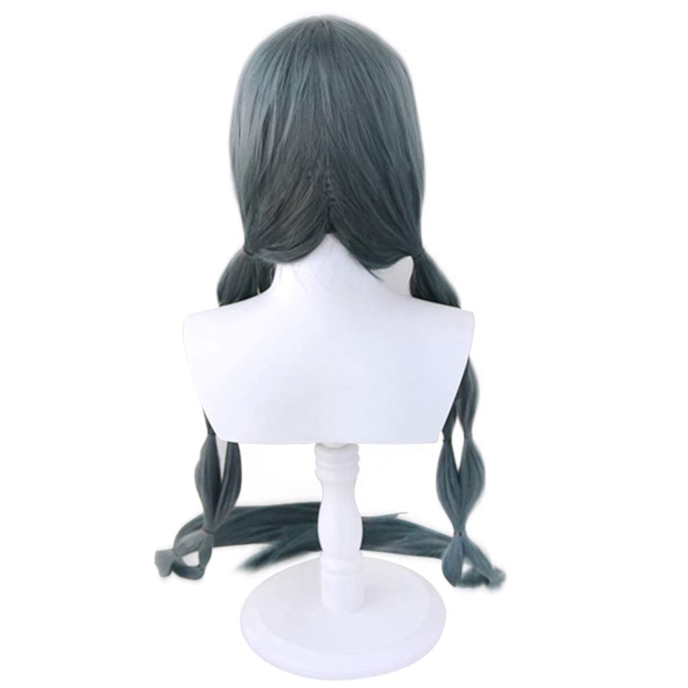 Danganronpa Tenko Chabashira peruka do kostiumu do gry, akcesoria (zielona)