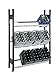 Produktbild Getränkekistenregal Kastenständer 1800 x 1360 x 336 mm, schwarz/verzinkt, 3 Ebenen, für bis zu 12 Kästen; MADE IN GERMANY